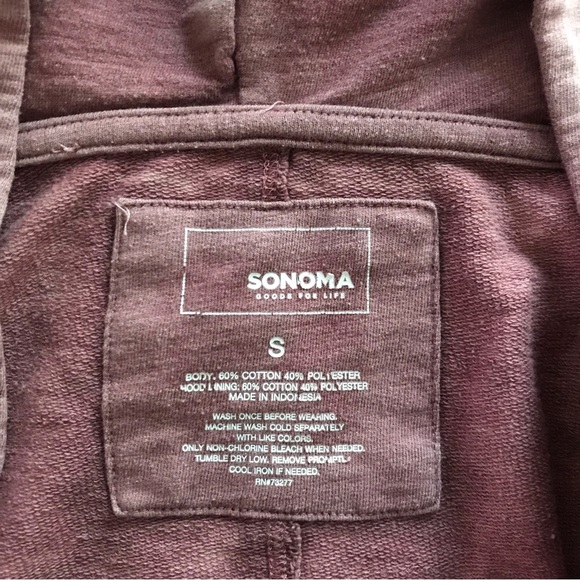 Mauve Pink Thin Hooded Sweatshirt - Picture 4 of 6